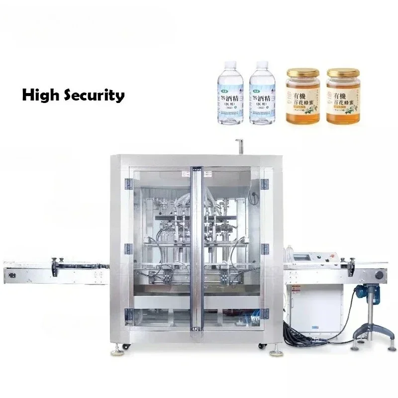 

ZS-VTFM1 Automatic Filling Machine 6Head Servo Motor Ex-proof Cholocate Paste Alcohol Cream Cosmetic jars Bottle Filler