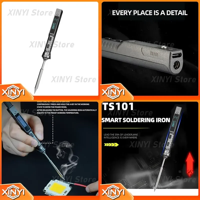 for TS101 Electric Soldering Iron High Power Digital Display Soldering Pen Internal Heating Adjustable Temperature Welding