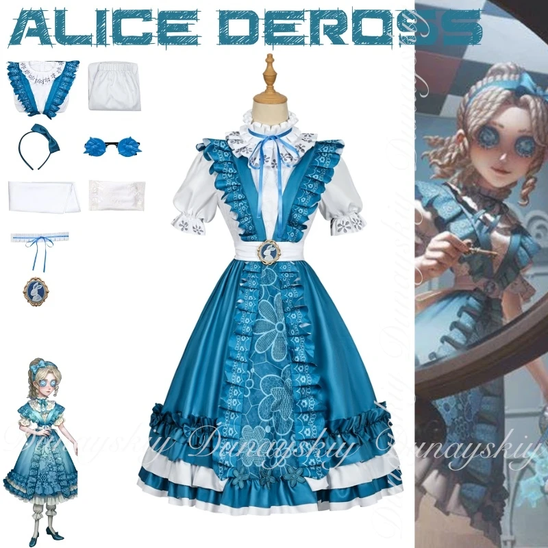 Identity V Game One Character Survivor Reporter Alice DeRoss The Star Of Interpretation Alice In Dream Косплей Костюм Игровой набор