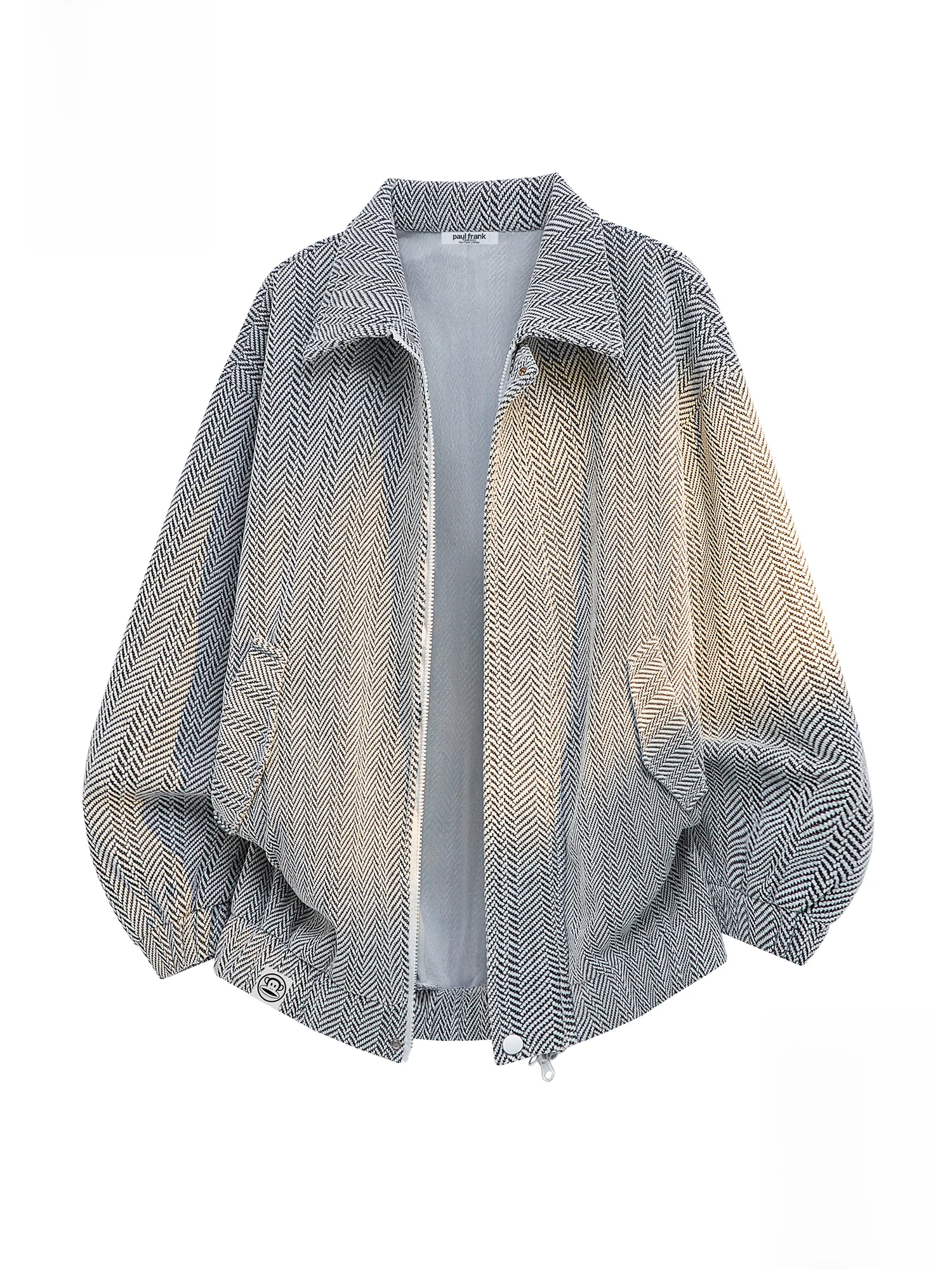 

PaulFrank Loose Fit Casual Jaet for Men Spring New Sle Big Mouth Monkey Flip Collar Outerwear Faionable Youth