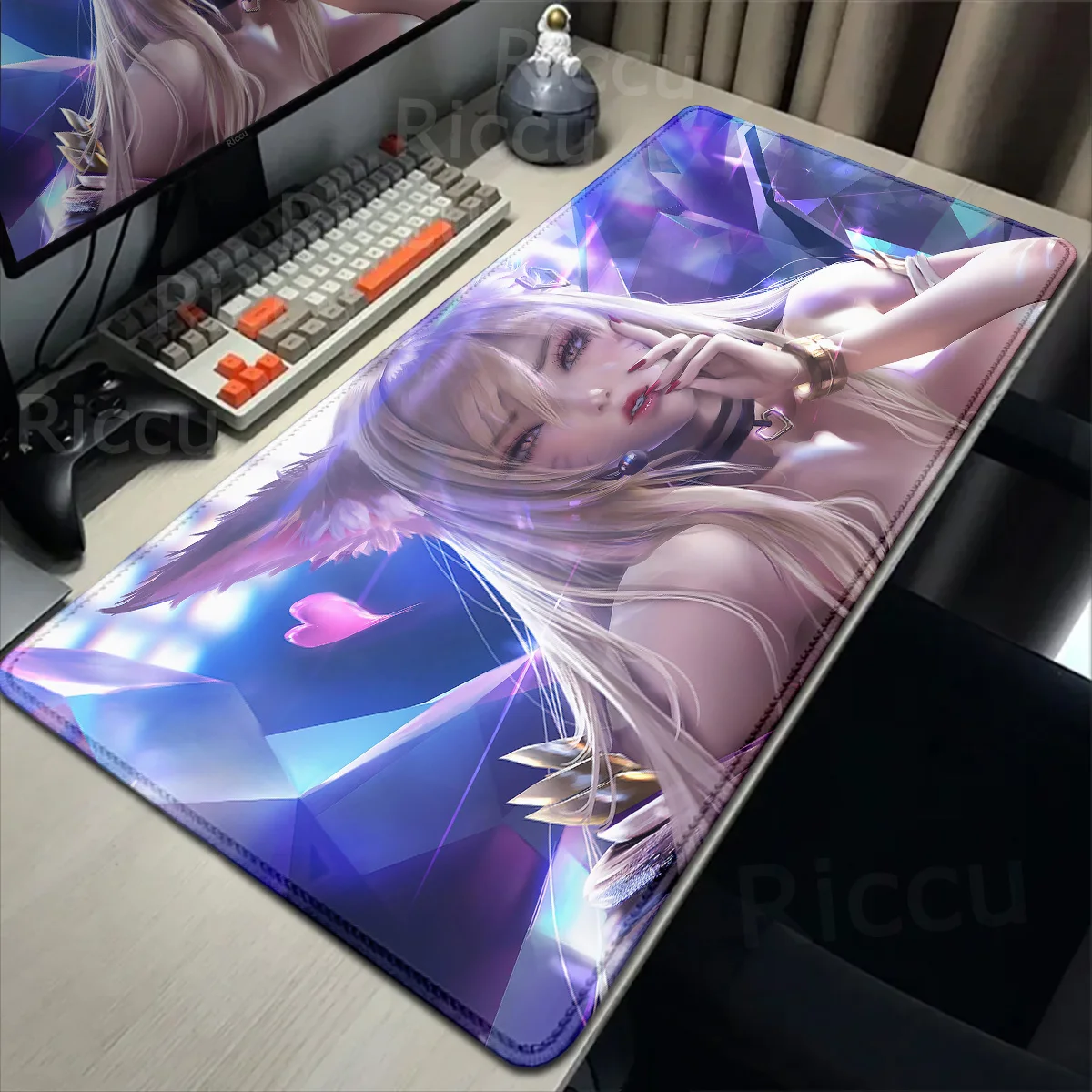 KDA LOL Sexy Girl League of Legends Support HD Mouse Pad Gamer Keyboard Mousepad Mat Gaming Carpet Notebook Accessories non-slip