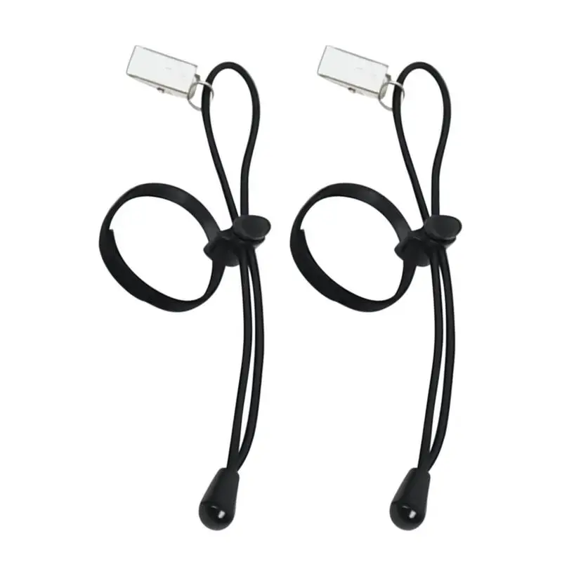 Backdrop Clips 2 Pieces Backdrop Clips With Stretchy Cords Wide Leg Trousers Matching Tool Tablecloth Tightener For Commuting