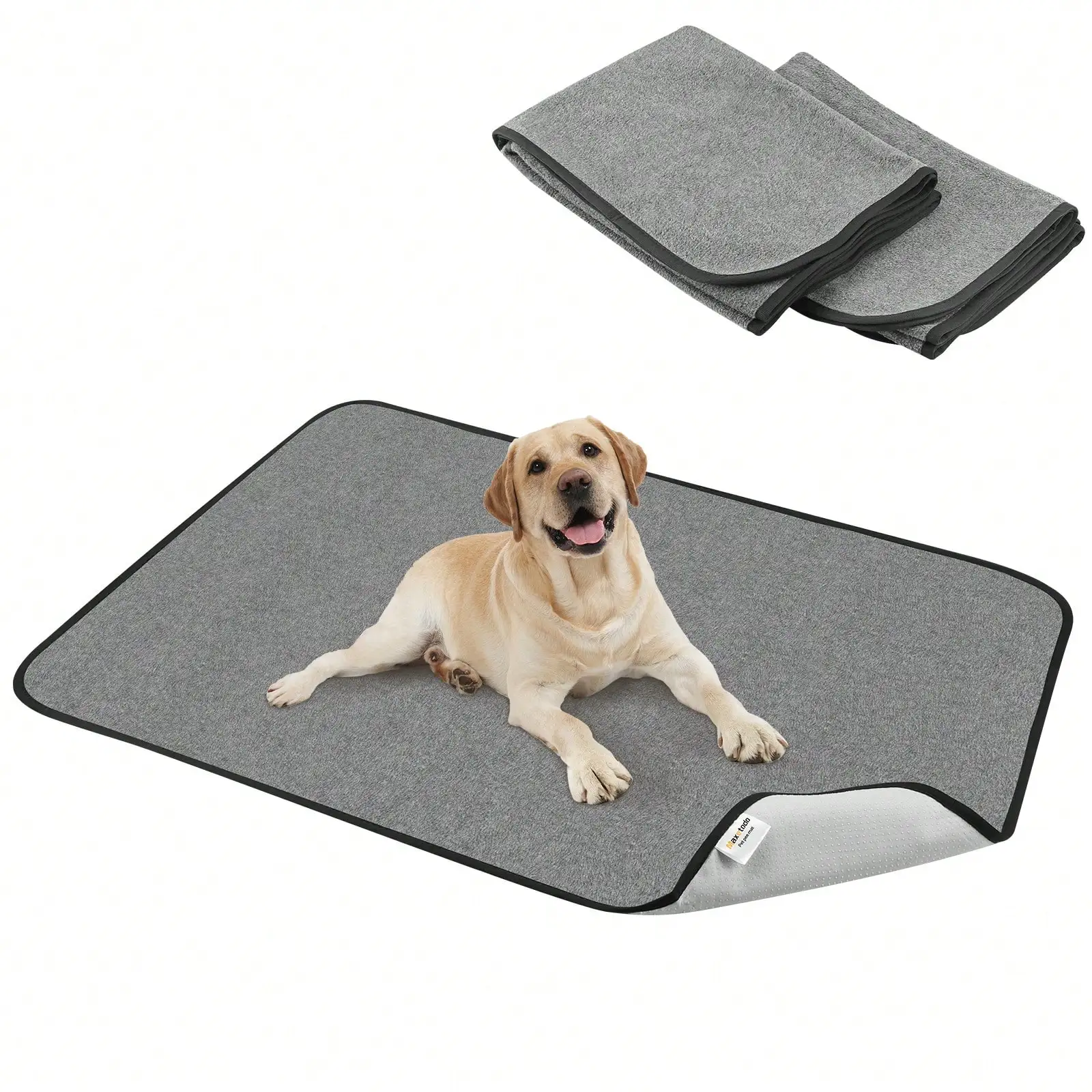 2 Pack 36"X48" Dog Pee Pads, Absorbent, Waterproof, Non-Slip for Pups, Cats, Incontinence