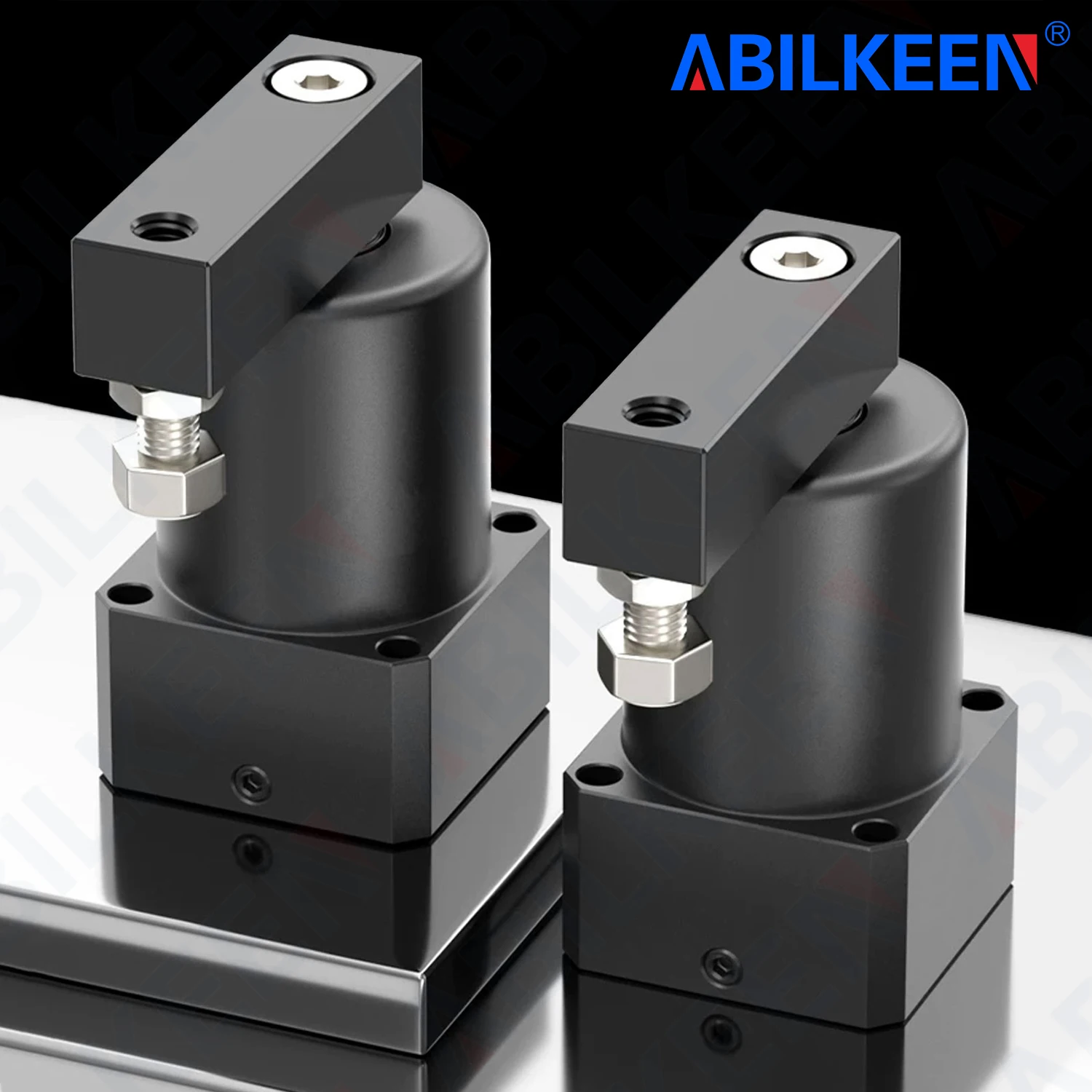 ABILKEEN SRC25 Series 90°/180° Rotary Clamping Corner Pressing Cylinder 25MM Bore Size SRC25 Pneumatic Air Cylinder