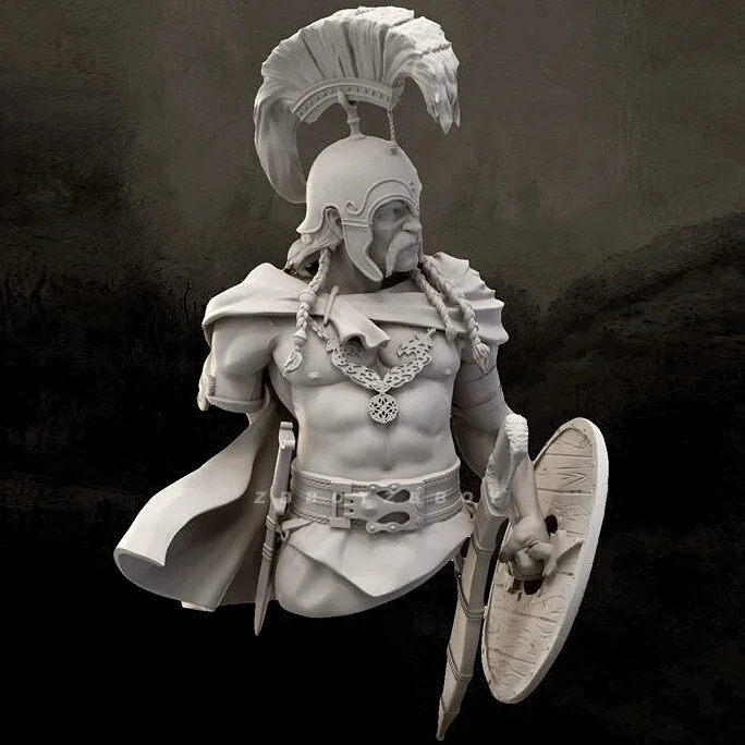 Kits de modèles de buste en résine de 200mm, figurine incolore et auto-assemblée A-2017