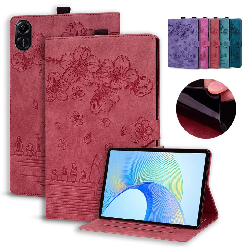 

Чехол для Honor Pad 9 чехол 12,1 дюйма, чехол-подставка из тисненой искусственной кожи для Honor Pad 9, Honor Pad X9 X 9, планшетов 11,5 дюйма