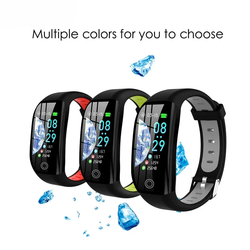 Bracelet connecté avec suivi GPS, Bluetooth, IP68, capteur d'activité physique avec suivi de la fréquence cardiaque/tension artérielle