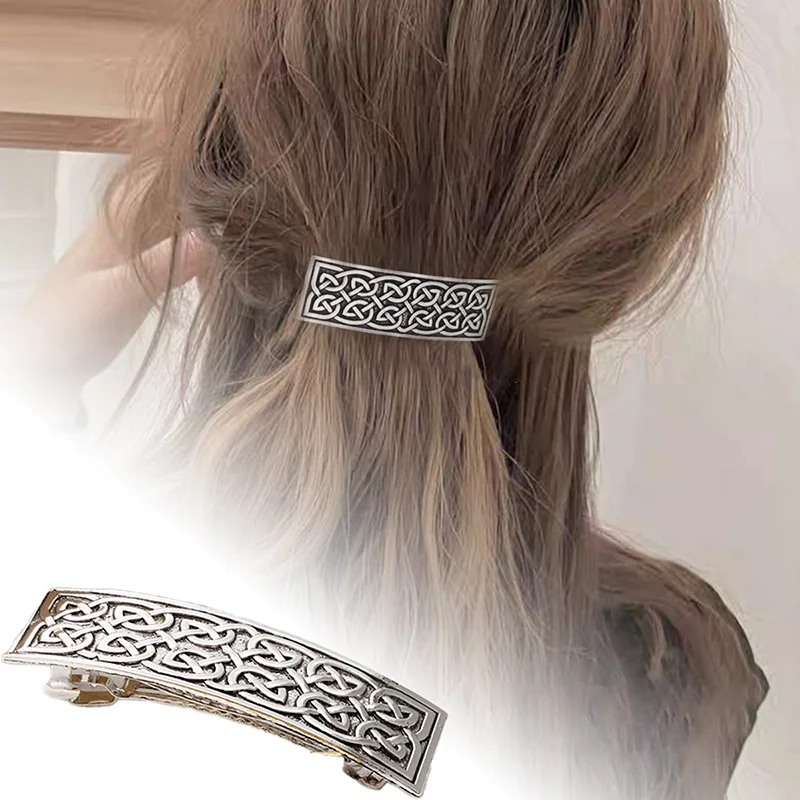 Nordic Culture Hairpin Retro Classic Style Celtic Spring Clip Norwegian Disc Hair Accessories