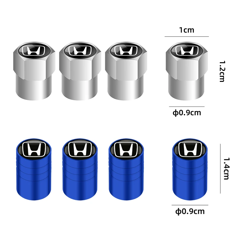 Car Wheel Tire Valves Tyre Air Caps Case Car Sticker For Honda Civic Odyssey HR-V City Accord Jazz Car Accessories