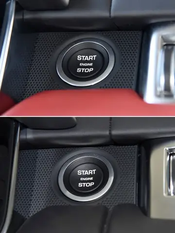 랜드로버 레인지로버 스포츠용 시동 정지 엔진 스위치 푸시 단추 커버, 이보크 레인지로버 베이어 디스커버리