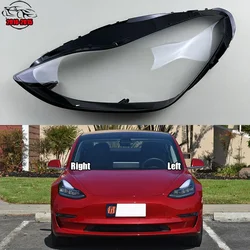 For Tesla Model 3 Y 2019-2022 Headlamp Cover Transparent Lamp Headlight Shell Lens Plexiglass Replace The Original Lampshade