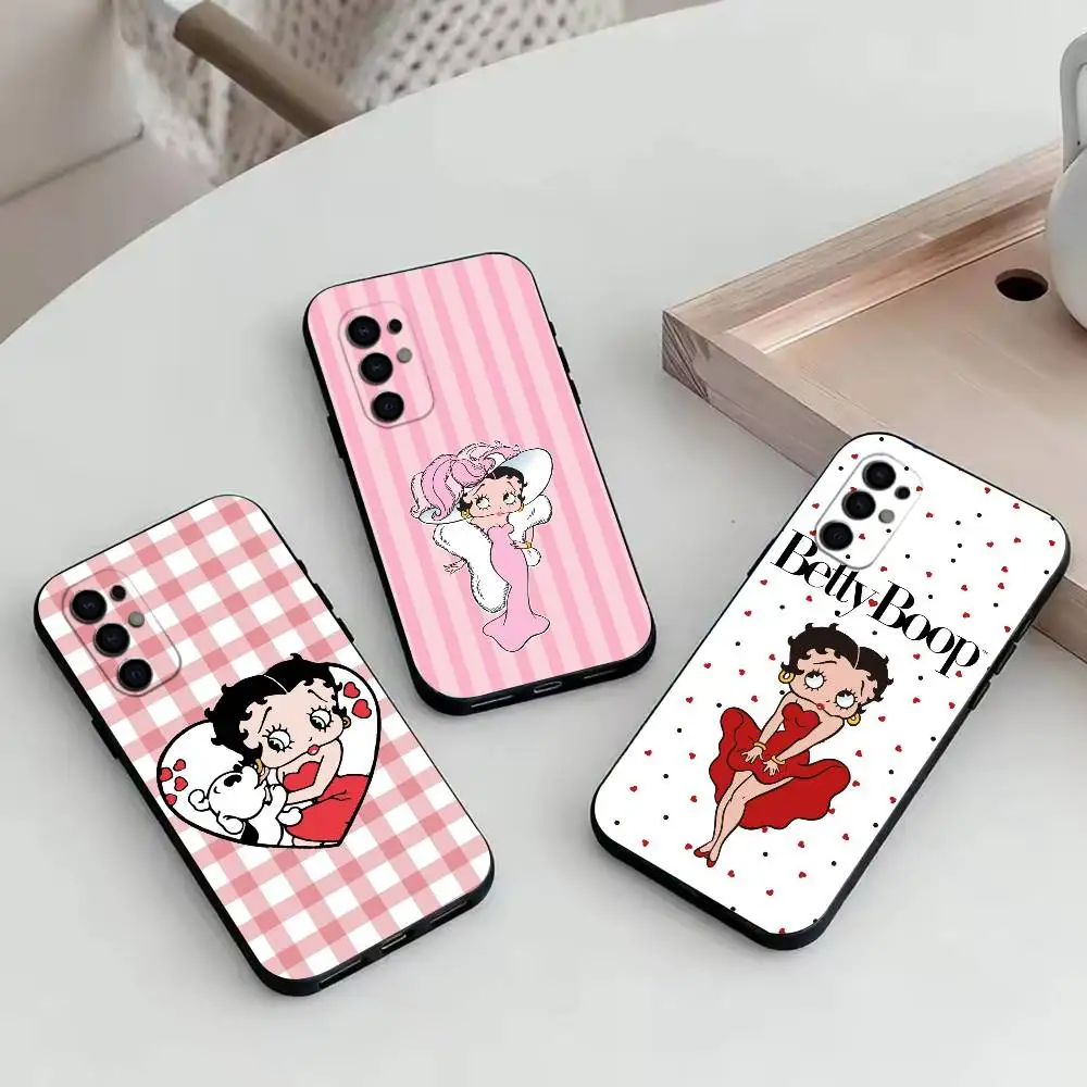 

C-Cute-Betty Boop-P Phone Case For Samsung S25,S24,S21,S22,S23,S30,Ultra,S20,Plus,Fe,Soft Silicone Black Cover