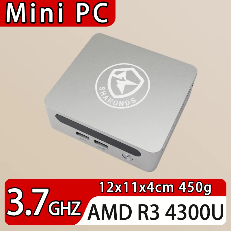 Портативный мини-ПК AMD R3 4300U с 16 ГБ ОЗУ