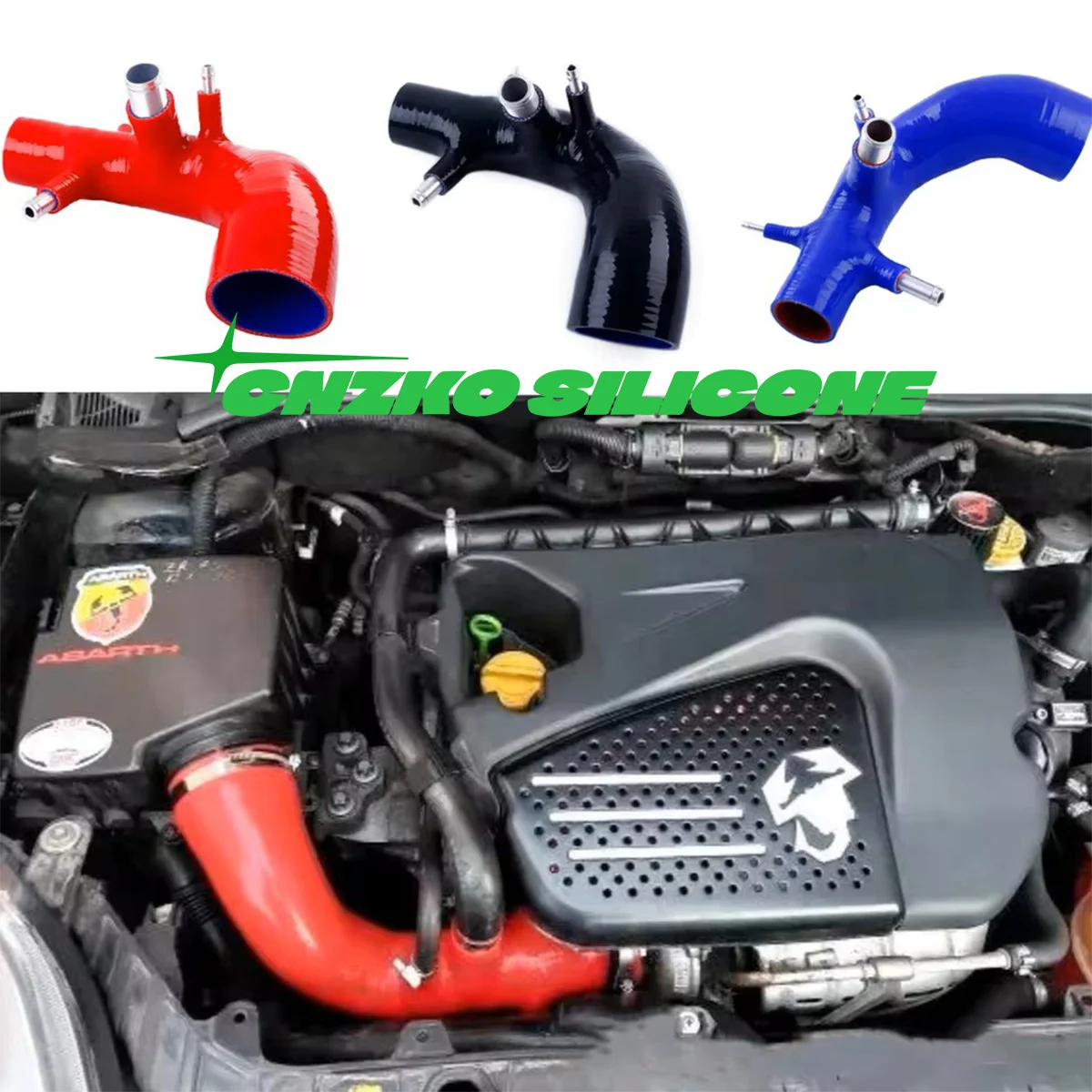 

Для Alfa Romeo Mito/Abarth Grande Punto/Fiat Linea Turbojet 16V T-Jet Engine IHI Turbo Впускной силиконовый шланг Air Box To Turbo