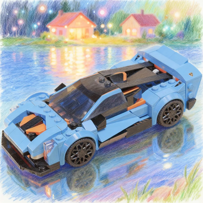 

247 деталей MOC City Champions Venoghini: Конструктор, развивающий творческие способности, идеальный подарок на Рождество, игрушки-кирпичики для детей