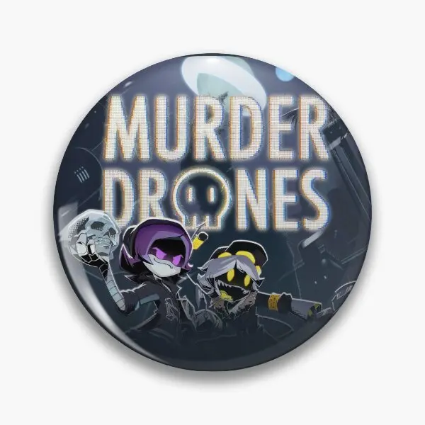 Murder Drones N And Buttons  Soft Button Pin Brooch Collar Clothes Hat Fashion Women Gift Badge Metal Decor Creative Cartoon