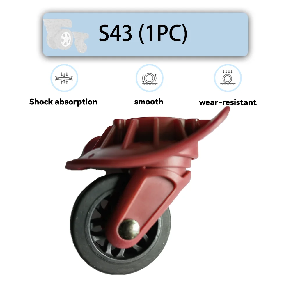 

For Samsonite S43 Universal Wheel Replacement Suitcase Rotating Smooth Silent Shock Absorbing Wheel Accessories Wheels Casters