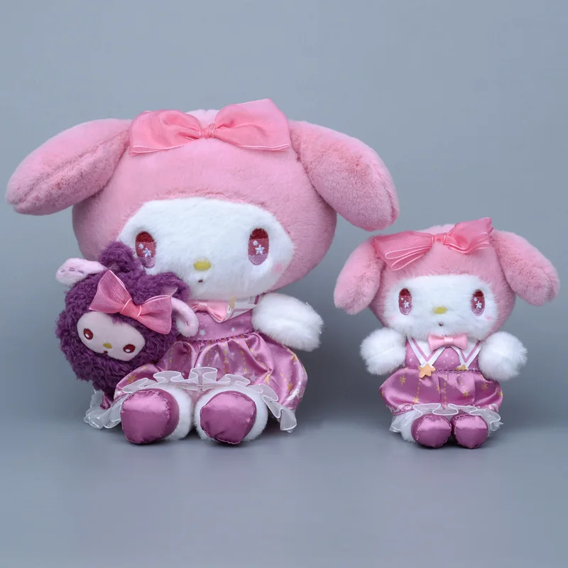 Sanrio Cute Starry Night Magician Series Kuromi My Melody Plush Doll Pendant Gift Ornament Kawaii Anime Girl