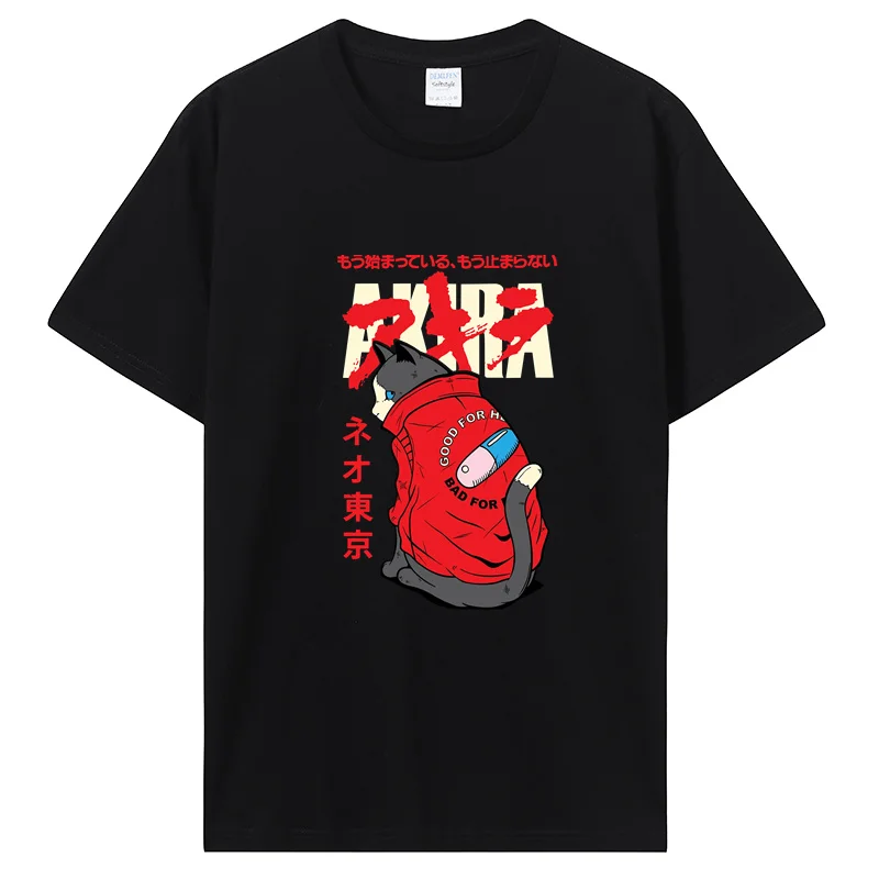 Akira Anime Graphic T Shirt Japan Vintage Manga Tops Women Men Harajuku Fashion Cotton Tshirt Summer Streetwear Casual Tops Tee