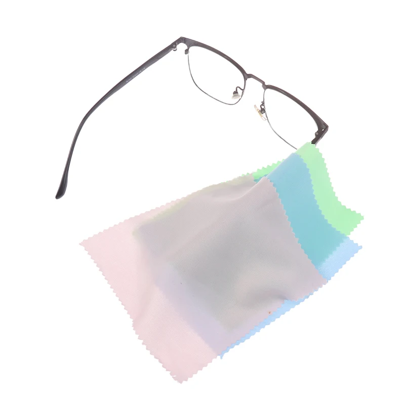 10PCS Glasses Cloth Len Phone Screen Cleaning Wipes Chamois Glasses Cleaner Microfiber Cleaning Cloth