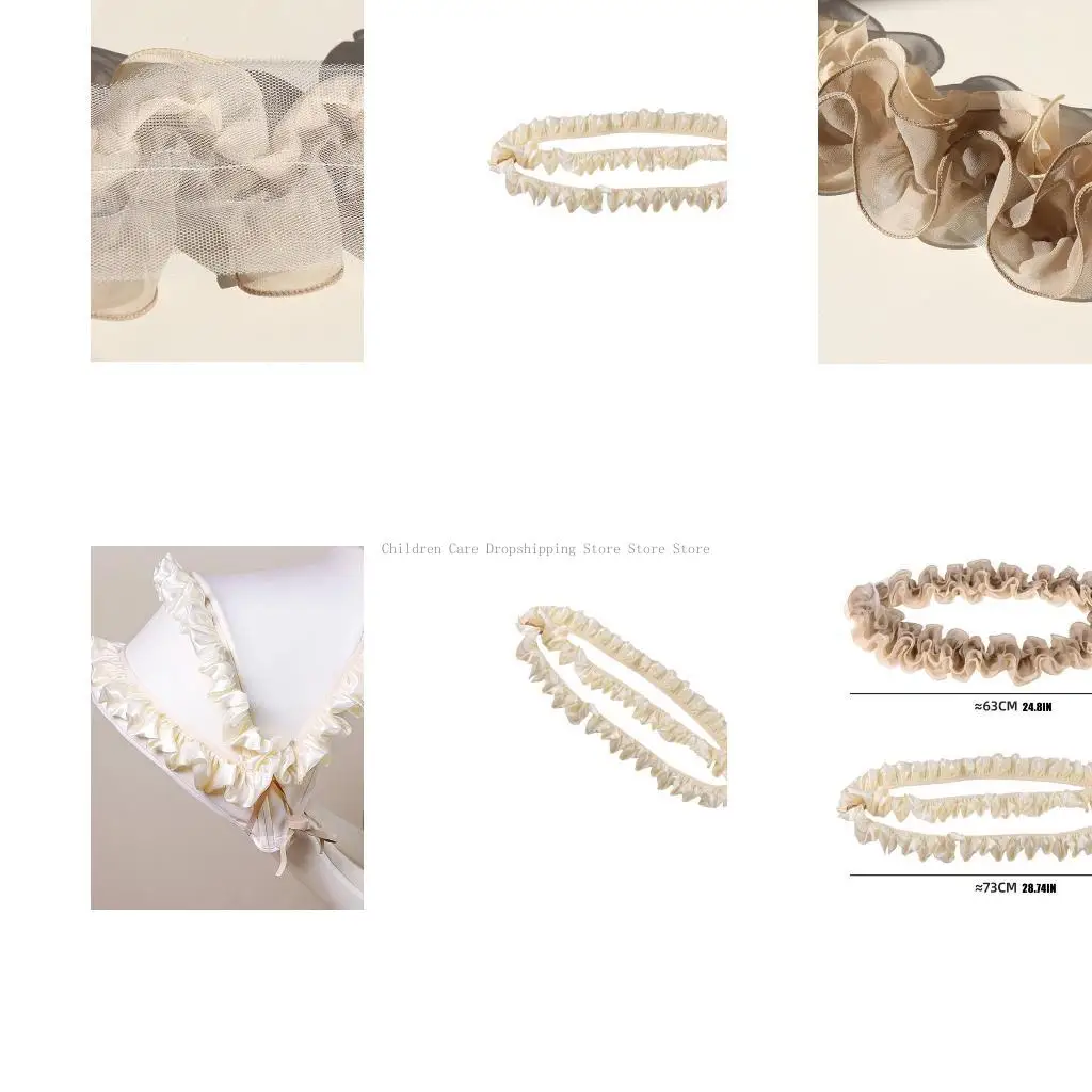 

Elegant Lace Trim For Baby Strollers Ruffled Lace Pram Cart Sunshade Decoration Adorable Hanging Accessories