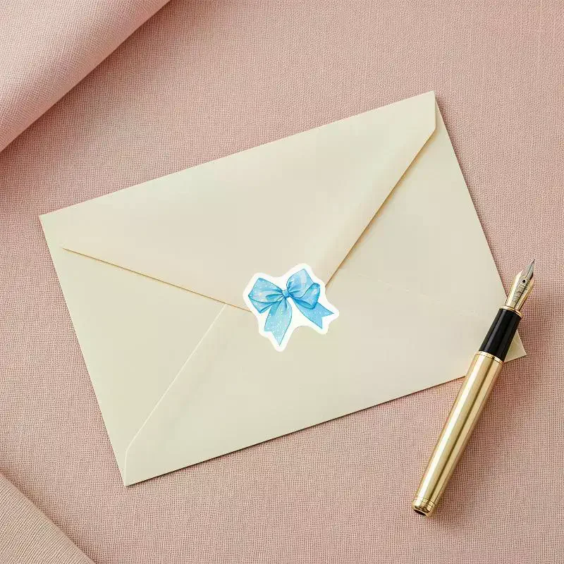500Pcs/roll Bow Pattern Stickers, Packaging Seals, Ideal for Gifts, Parties, Crafts, Adhesive Backing, Cute Design, Easy to Peel