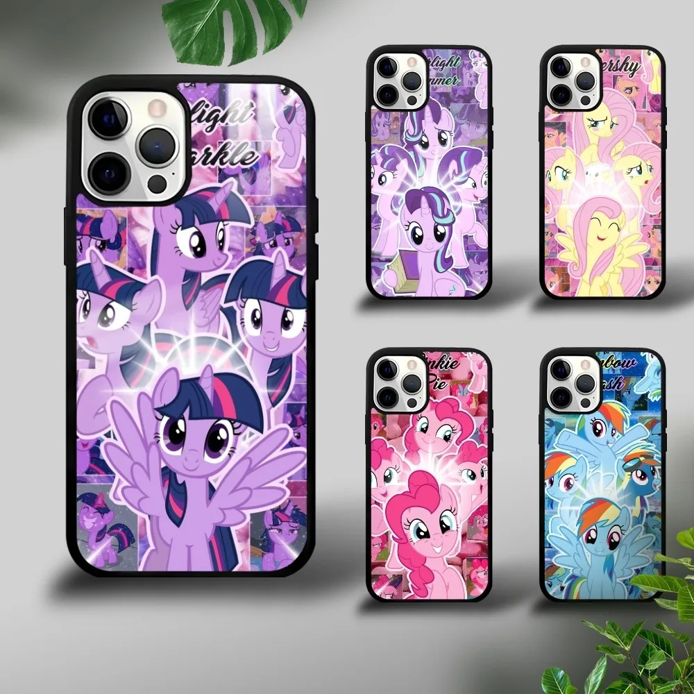 My Cartoon L-little P-Pony Phone Case For iPhone 16 15 14 13 12 11 Pro Xs Max Mini Plus Celulares Hard Funda Dropshipping