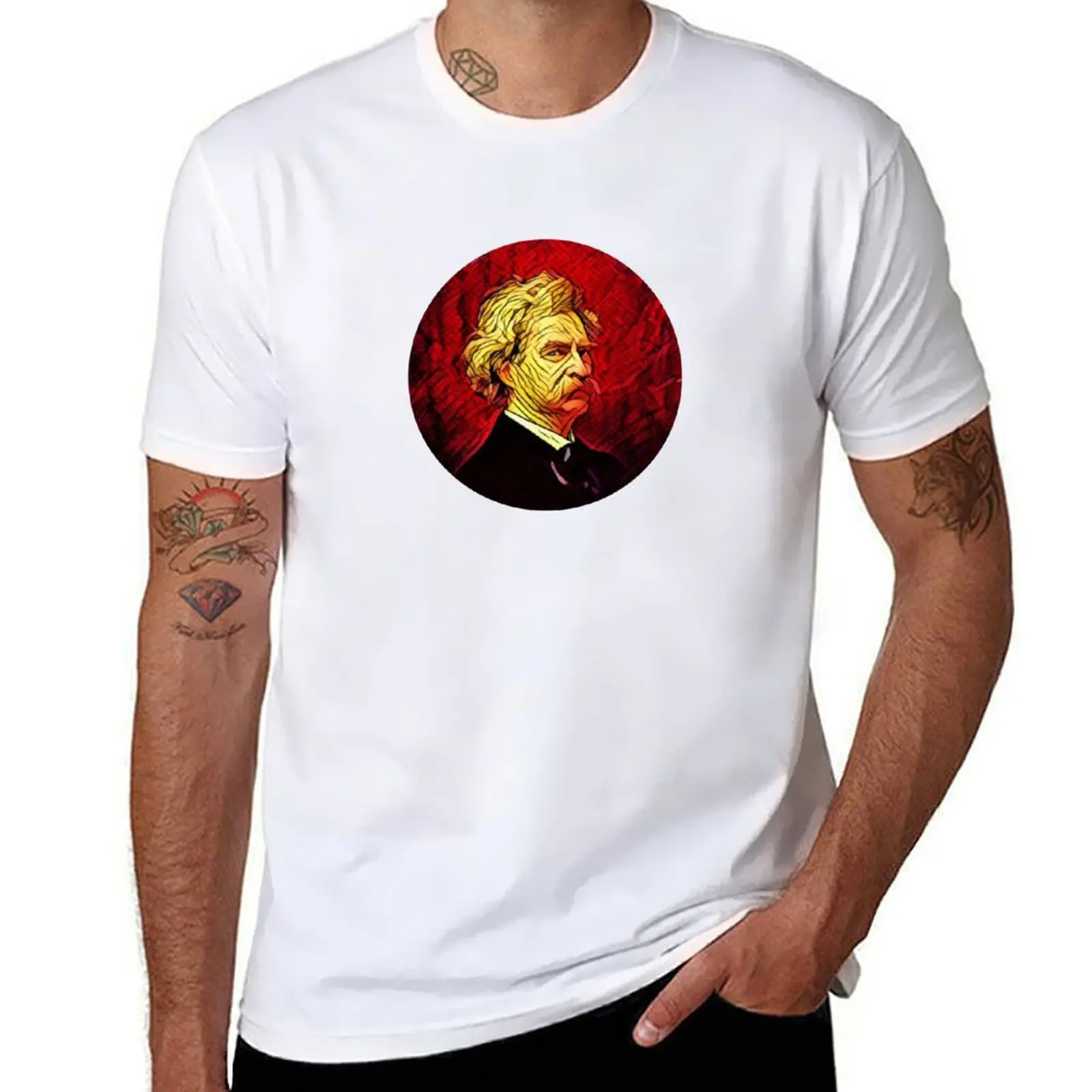 

Mark Twain T-Shirt cotton t shirts man 100% men t shirt cotton 100% g man t shirts for men T-Shirt