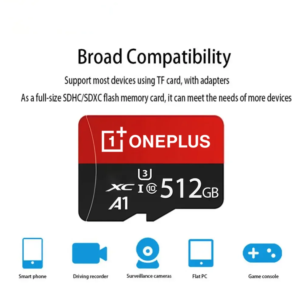 Lenovo 2TB Hochgeschwindigkeits-V30 A2 4K SD-Karte 512GB 256GB 128GB Speicherkarte 1TB Micro TF SD-Adapter für Smartphone/Tablet/PC Universell Einsetzbar – Detail 6