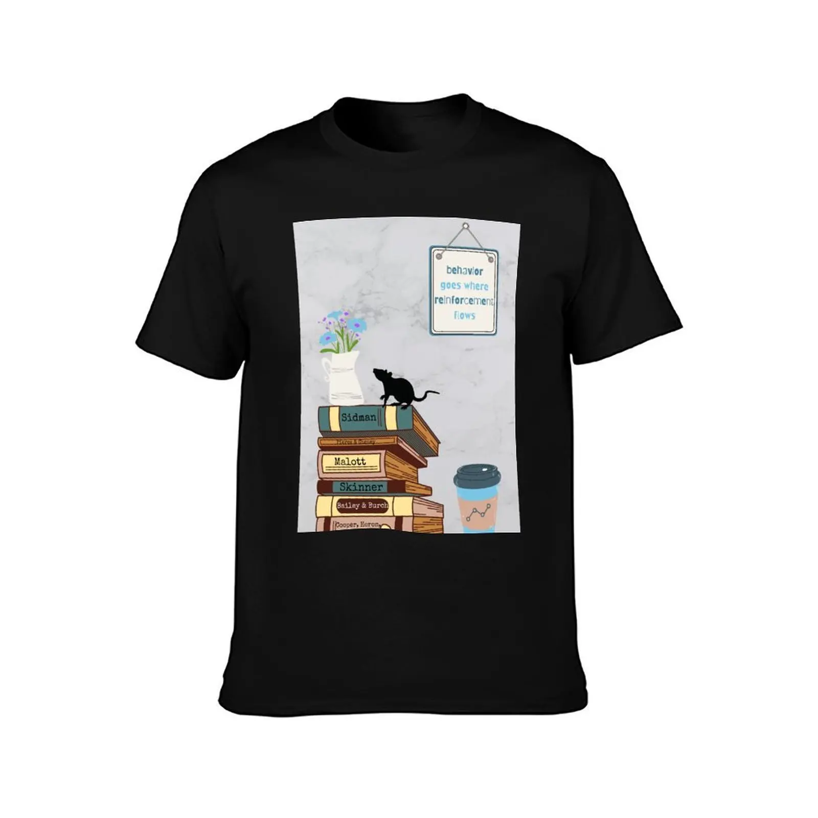 BCBA book stack blue T-Shirt t shirt personalised T-Shirt