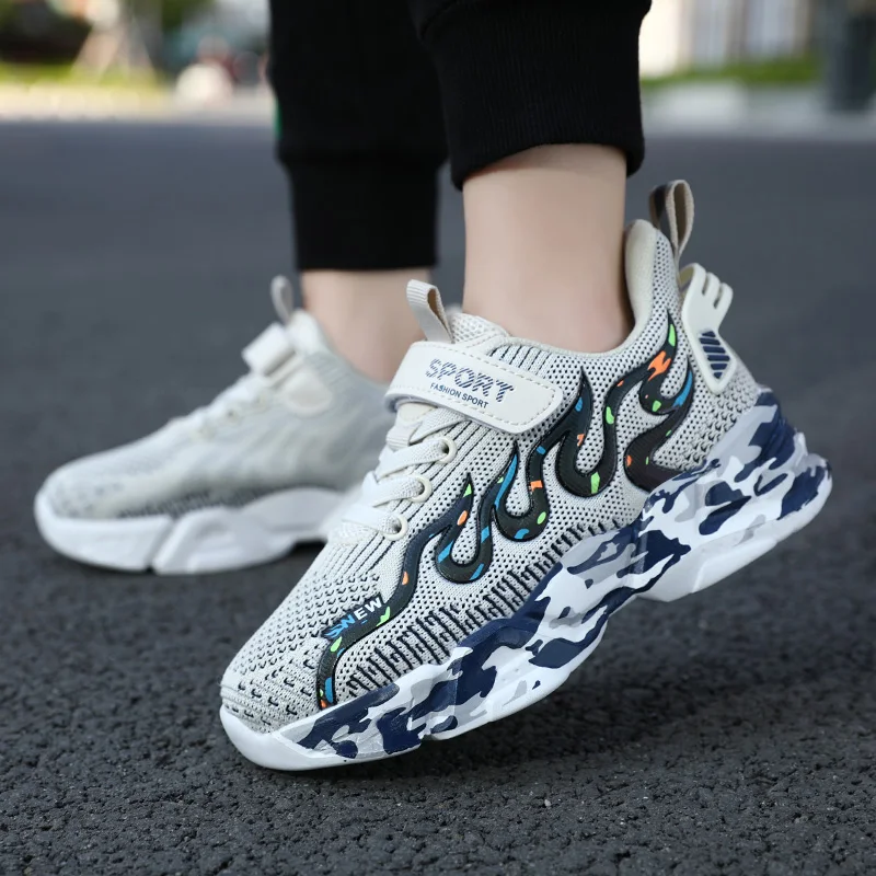 Spring Fall Kids New Shoes for Boys Girls Child Sneakers Casual Shoes Breathe Flats Running Boys Sports Shoes Teen Children's