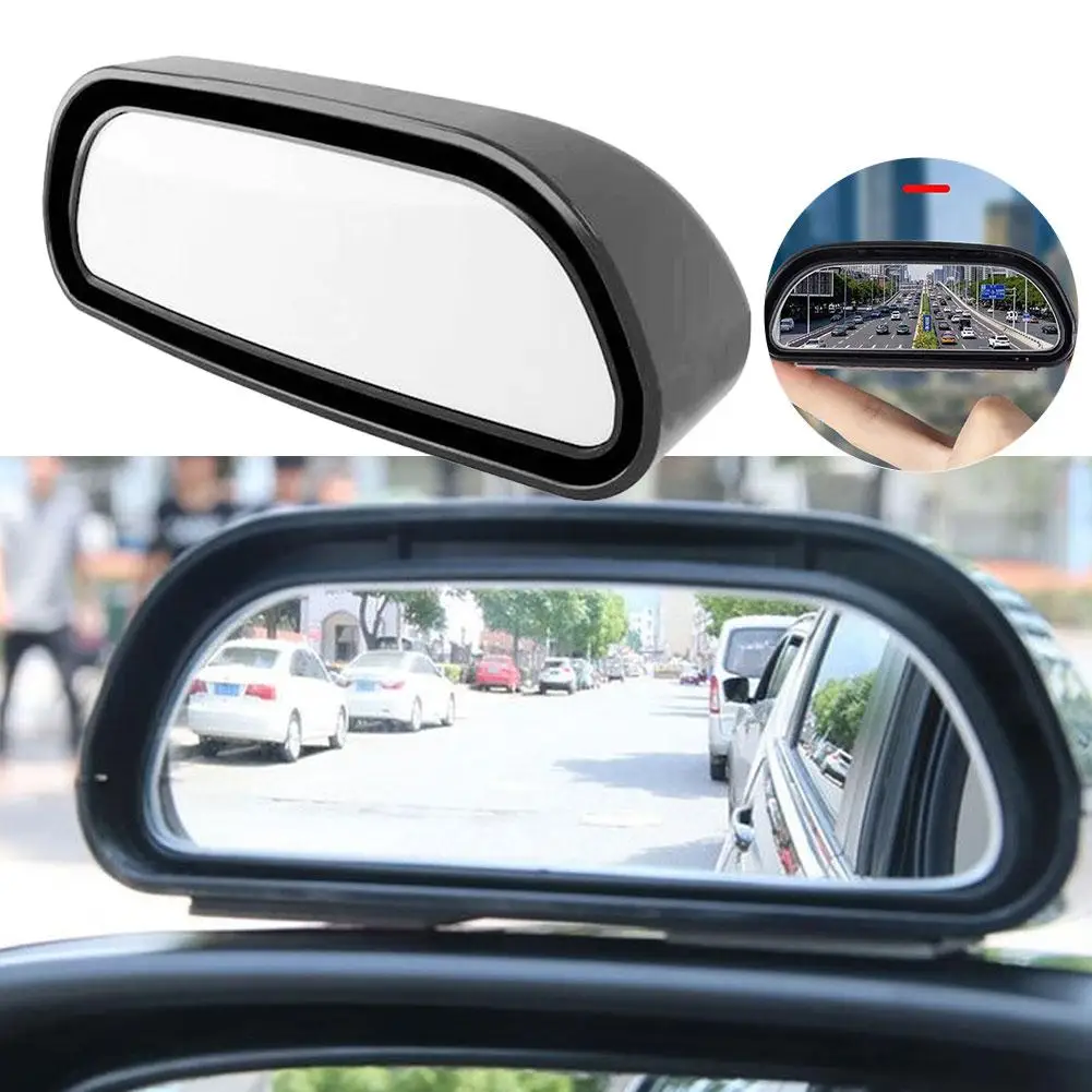 

Universal Car Blind Spot Mirror Wide Angle Convex Design Construction Adjustable Angle Safe Parking Easy Sticker Installation