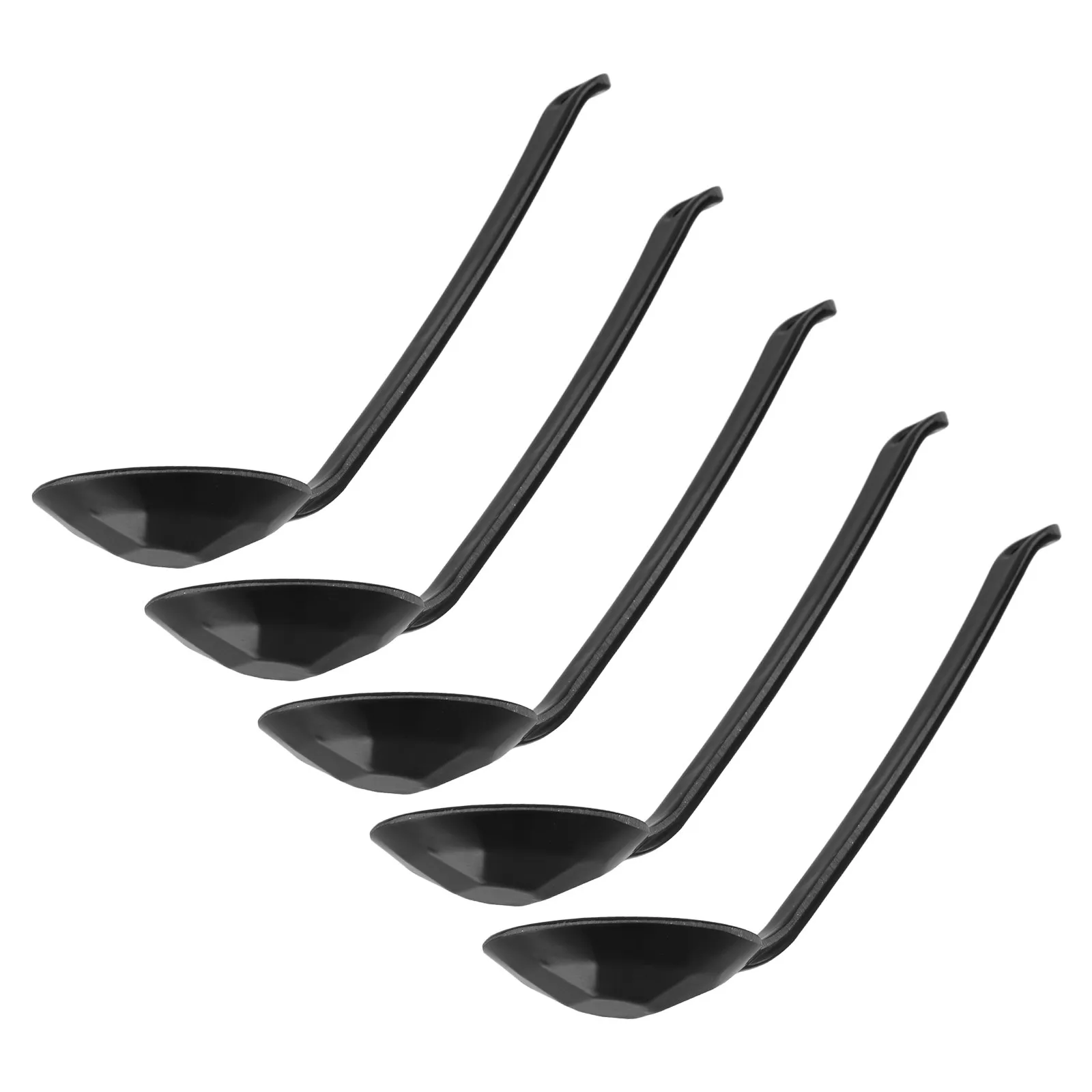 Cucharas para condimentos de Hot Pot, estilo japonés, textura de caparazón de tortuga, cucharas para sopa, cuchara para mezclar fideos de arroz Ramen, restaurante, 5 uds.