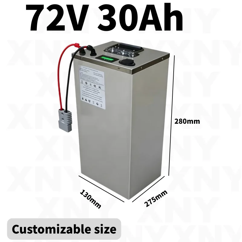 72V Lithium Ion Battery Pack 30Ah/40Ah with 200A/100A BMS for Electric Vehicle - Controller Compatible 12000W-3000W