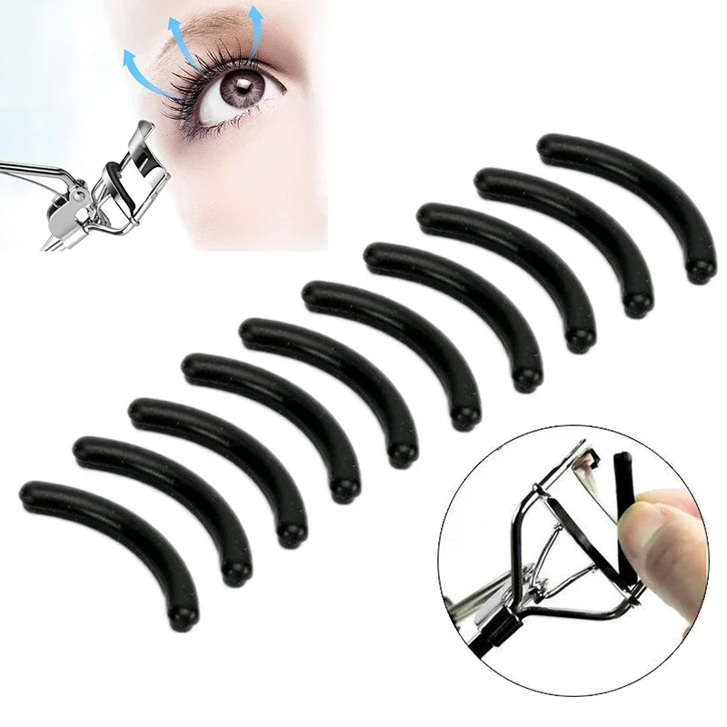 10/20/30 Pcs/set Replacement Curler Refill Silicone Replacement Tool Black  Eyelash Pads Makeup Curling Styling Tools Eyelash