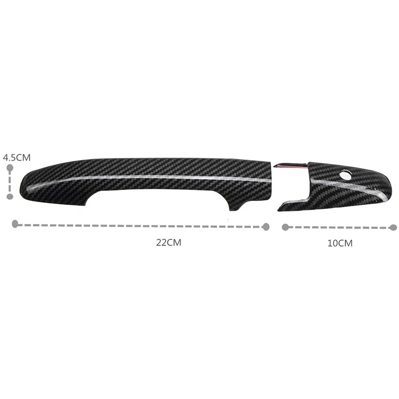 

Exterior Door Handle Cover Set For Honda Civic 2006-2011 & Pilot 2009-2015 Carbon Fiber Style Exterior Decoration