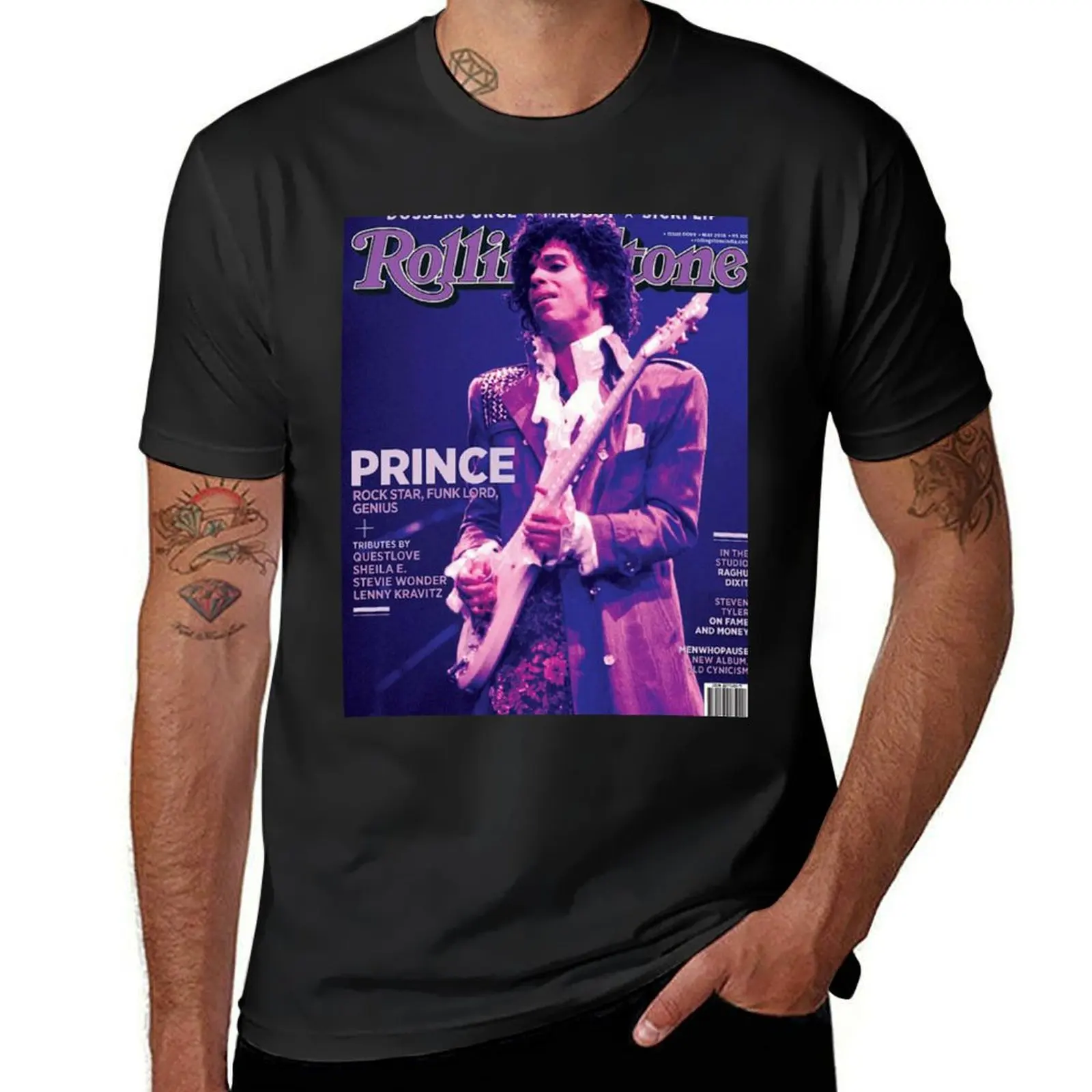 

Vintage Prince On Magazine T-Shirt tees oversizeds t shirts men