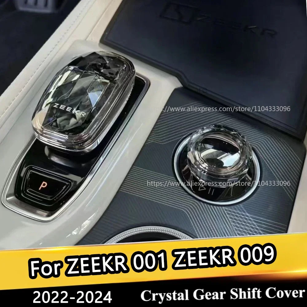 

Crystal Gear Shift Cover For ZEEKR 001 ZEEKR 009 2022-2024 2025 Crystal Car Gears Handle Shifter Modified Interior Accessories