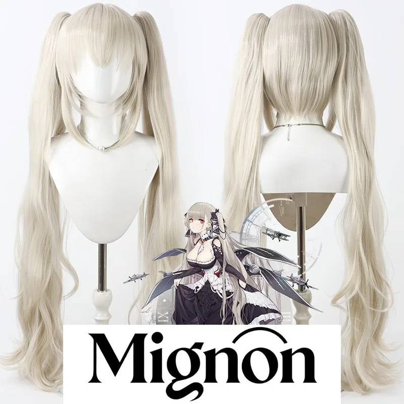 

Mignon Azur Lane Formidable Cosplay Wig Beige Detachable Slightly Curled Hair