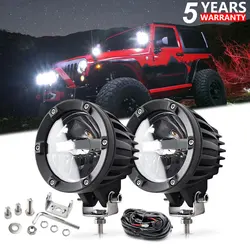 HAOLIDE Led Light Bar Work Light Spot Combo Hi/Lo 4x4 Offroad Super Bright ATV SUV Truck Tractor Motorcycle Auto Led Fog Light