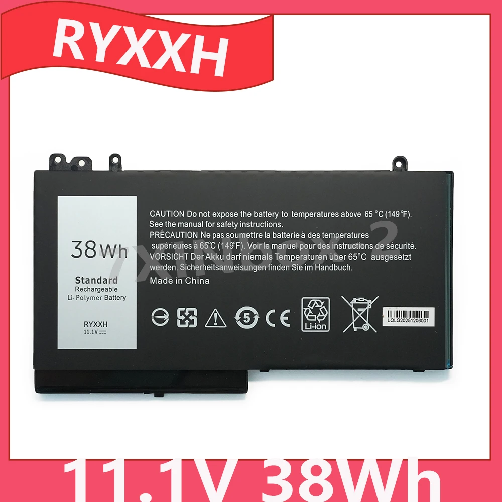 RYXXH 11.1V 38Wh OEM Laptop Battery For Dell Latitude 12 E5270 E5250 E5450 5000 3160 3150 Sereis 05TFCY 09P402 5TFCY
