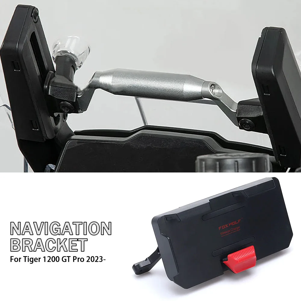 

Accessories Motorcycle Phone Holder Stand Support GPS Navigation Bracket For Tiger 1200 GT Pro Tiger1200 GT PRO 2023 2024 2025
