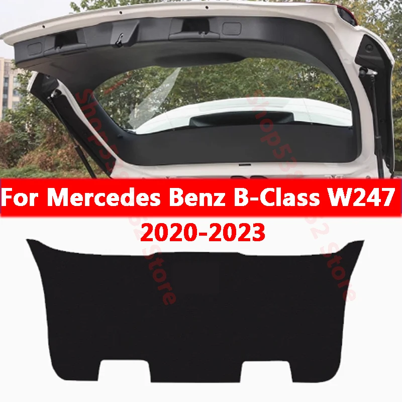 

Для Mercedes Benz B Class W247 2020-2023 багажник автомобиля из искусственной кожи защитная накладка против грязи багажника автомобиля защитная накладка на дверь багажника