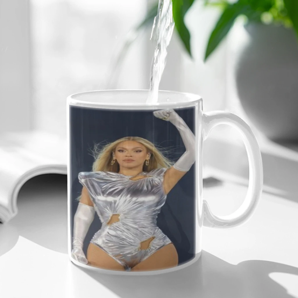 Singer B-Beyonce Free shipping Ceramic Cup Coffee Oatmeal Breakfast Cup Creative Personality Mug