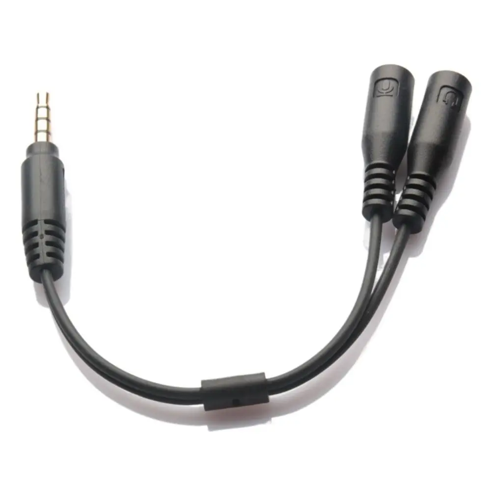 Male To 2 Female 3.5mm Audio Cable Cable Adapter Microphone Separator Headset Adapter Cord Audio Splitter Cable Audio Converter