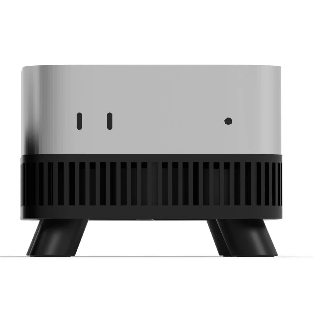 Base de refroidissement coordonnante pour Mac Mini, support de ventilateur anti-poussière, accessoires de bricolage, noir et blanc, figurine, Pro 2024