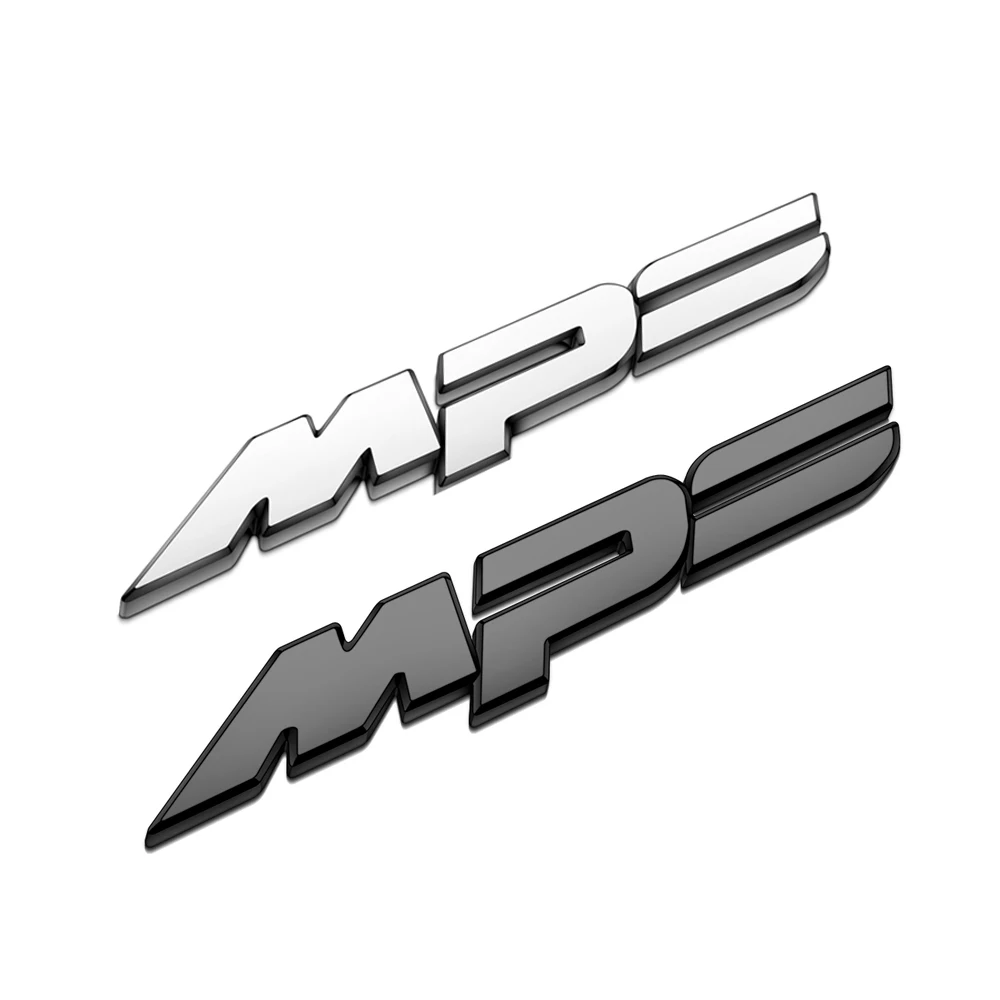 Naklejka MPS na tylną klapę Mazda, emblemat MPS, naklejka na bagażnik Mazda, akcesoria samochodowe Mazda, naklejka ABS do stylizacji samochodu.