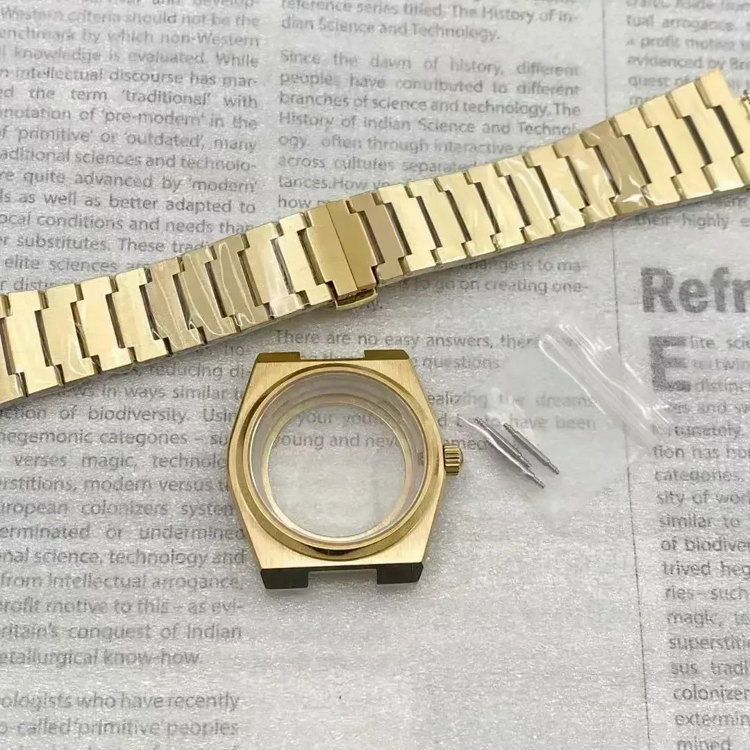 High Top Sup Player Black PRX 40mm Modified Case Strap Set Fits NH35 NH35 Automatic Movement Sapphire Glass Through The Bottom