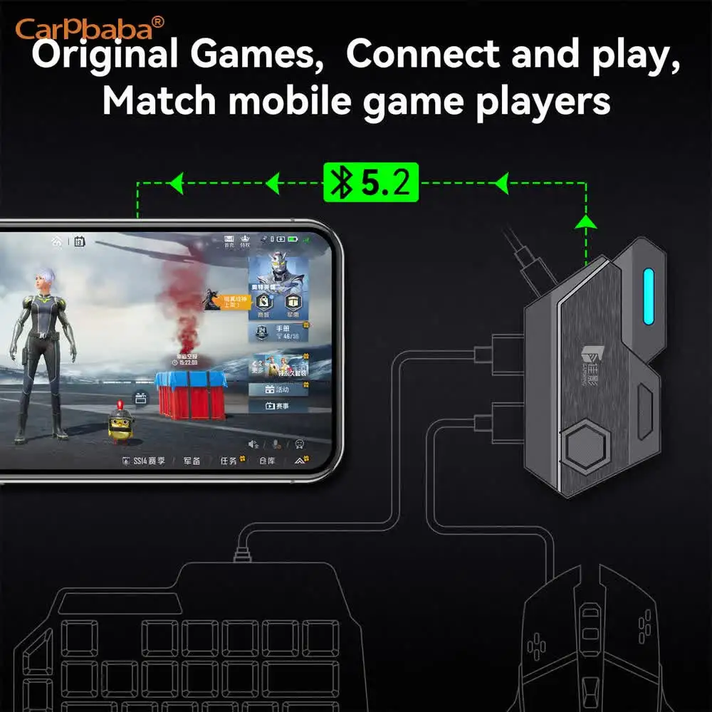Mix SE/Lite Mouse & Keyboard Converter Professional Game Accessories Gaming Faster Reaction for Android Mobile PUBG Games