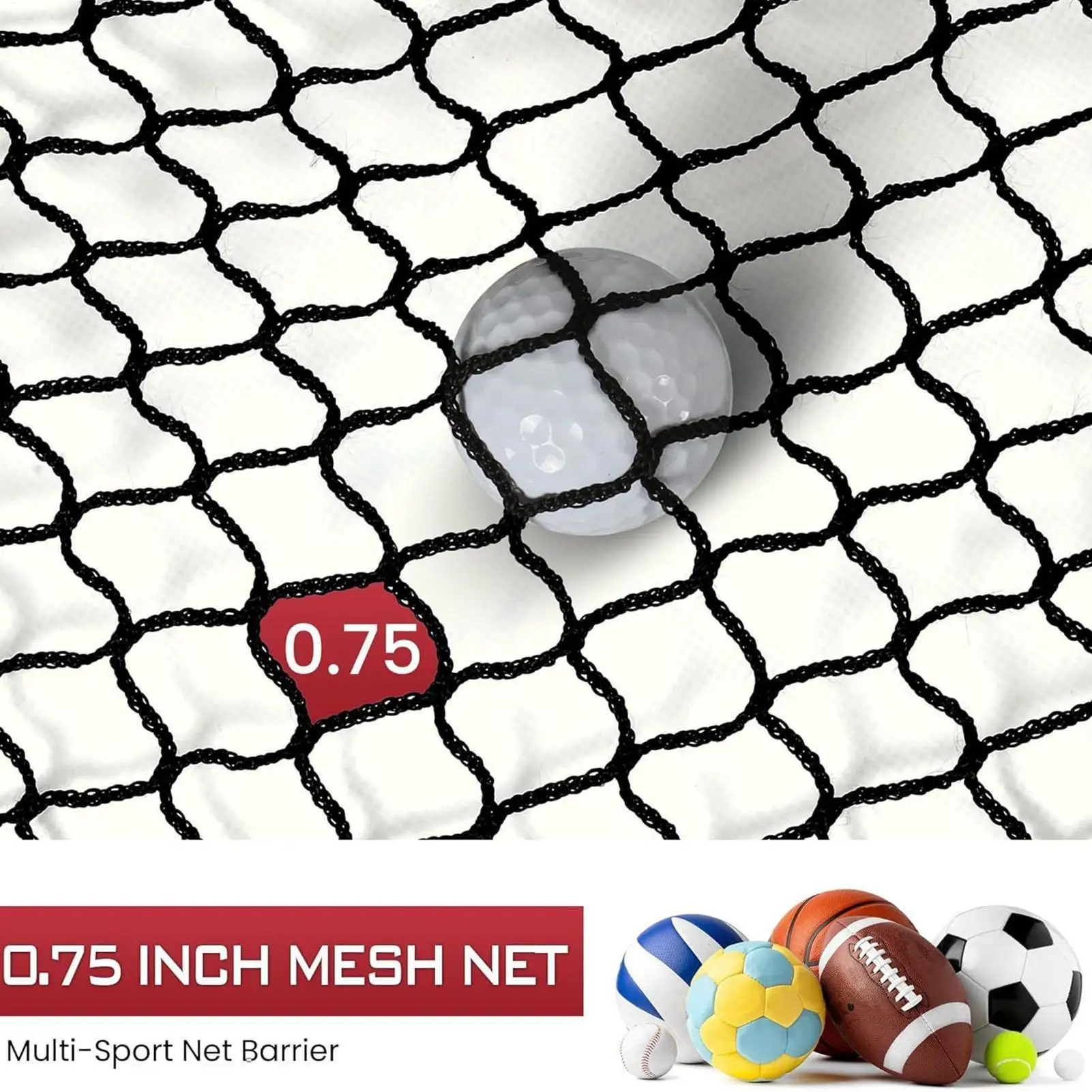 

Baseball Training Net 10x10ft Golf Ball Target Throwing Netting for Backyard Ball Sports Practice Hitting Net for Baseball